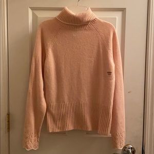 light pink loft turtleneck sweater